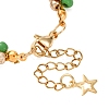 Christmas Alloy Enamel Charm Bracelets BJEW-JB12482-01-4