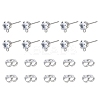 16Pcs Brass Stud Earring Findings KK-FS0001-56P-1