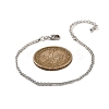 Brass Rope Chain Bracelets for Women BJEW-G735-08P-5