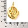 Brass Micro Pave Clear Cubic Zirconia Pendants FIND-Z041-14A-3