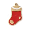 Christmas Theme Ion Plating(IP) 304 Stainless Steel Enamel Charms STAS-Z083-06G-05-1