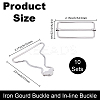 10 Sets Iron Gourd Buckle and In-line Buckle DIY-BBC0002-75B-P-2