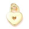 Brass Enamel Pendants KK-M218-11B-RS-3