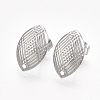 Non-Tarnish 304 Stainless Steel Stud Earring Findings LS-STAS-S079-70B-2