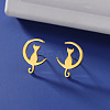 304 Stainless Steel Stud Earrings for Women EJEW-F320-03G-4