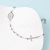Religion 304 Stainless Steel Link Bracelets BJEW-F524-05B-P-3
