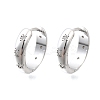 Brass Micro Pave Clear Cubic Zirconia Hoop Earrings EJEW-Z121-01P-4