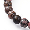 Natural Rhodonite Stretch Bracelets BJEW-JB04557-01-2