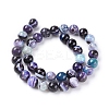 Natural Striped Agate/Banded Agate Beads Strands G-G582-10mm-43-2