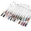 Mixed Gemstone/Glass Dowsing Pendulum Big Pendants G-H285-06P-1
