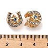 Alloy Rhinestone European Beads FIND-Q115-06G-3