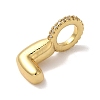 Brass Micro Pave Cubic Zirconia Pendants KK-K345-13L-G-2