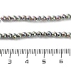Electroplated Synthetic Non-magnetic Hematite Beads Strands G-C248-D01-3mm-02-4