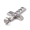 304 Stainless Steel Big Pendants STAS-H351-15P-3