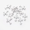 Tarnish Resistant 201 Stainless Steel Tiny Cross Charms STAS-L233-082P-1