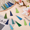 32Pcs 8 Colors Plastic Polyester Tassel Pendant Decorations FIND-LP0008-44B-1