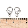Tarnish Resistant 304 Stainless Steel Lobster Claw Clasps STAS-G035-I-5