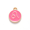 Alloy Enamel Pendants ENAM-S124-01A-03G-3
