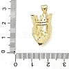 Brass Micro Pave Colorful Cubic Zirconia Pendants KK-A282-25G-3