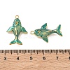 304 Stainless Steel Enamel Pendants STAS-L316-22G-09-3
