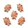 Christmas Opaque Resin Pendants RESI-G043-B09-2