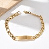 304 Stainless Steel ID Bracelets BJEW-Z178-13G-01-1