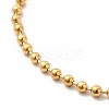 Ion Plating(IP) 304 Stainless Steel Ball Chains Slider Bracelet for Women LS-BJEW-E074-01G-2