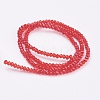 Transparent Glass Beads Strands X-GLAA-R135-2mm-17-2