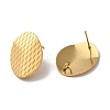 Ion Plating(IP) 304 Stainless Steel Stud Earrings Findings STAS-B041-01G-1