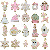 Christmas Alloy Enamel Pendants ENAM-G234-01E-1