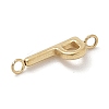 304 Stainless Steel Letter Connector Charms STAS-M108-01G-16-2