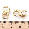 Brass Hook Clasps KK-N254-18G-3