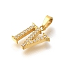 Ion Plating(IP) 304 Stainless Steel Micro Pave Cubic Zirconia Pendants STAS-H228-02G-04-2