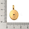 Golden Plated 304 Stainless Steel Rhinestone Pendants LS-STAS-Q253-01G-06-3