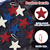 24Pcs 3 Colors Independence Day Foam Star Pendant Decorations AJEW-CN0004-58-6