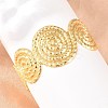 Brass Cuff Bangles for Women BJEW-P397-02G-1
