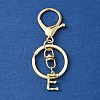 Alloy Initial Letter Charm Keychains KEYC-YW00006-05-1