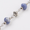 Natural Gemstone Beads Handmade Chains AJEW-JB00405-2