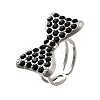304 Stainless Steel Open Cuff Rings for Women RJEW-F178-01P-01-2