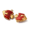304 Stainless Steel Enamel Pendants STAS-Q363-01D-G-2