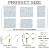 DIY Hexagon & Rhombus & Triangle & Oval Pendant Silicone Molds for DIY Earring Making DIY-YW0009-86-2