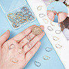 SUNNYCLUE 60Pcs 2 Colors 304 Stainless Steel Leverback Earring Findings STAS-SC0004-62-3