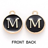 Golden Plated Alloy Charms ENAM-SZ0001-25B-M-3