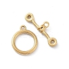 Ion Plating(IP) 304 Stainless Steel Ring Toggle Clasps STAS-A092-09C-G-1