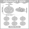 8Pcs 201 Stainless Steel Pendants STAS-LP0003-47-2