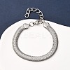 304 Stainless Steel Herringbone Chains Bracelets for Women BJEW-P361-01P-2