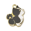 Golden Plated Alloy Enamel Pendants ENAM-L049-01G-01-1