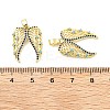 Wings Brass Micro Pave Cubic Zirconia Pendants KK-M325-11G-3