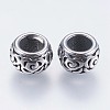 304 Stainless Steel European Beads STAS-I069-08AS-1