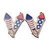 Spray Painted Wood Big Pendants WOOD-D028-01J-1
